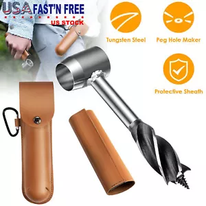 Durable Survival Tools Kit for Bushcraft Hand Auger Wrench Wood Drill Outdoor US - Picture 1 of 10