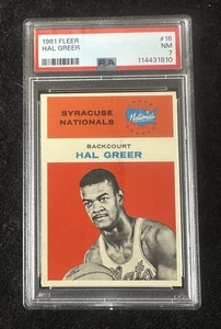 1961 FLEER # 16 HAL GREER NATIONALS PSA 7 NM - Picture 1 of 2