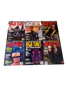High Times Magazine Lot (6) 1991 Robert Plant Willie Nelson Jim Morrison  - Bild 1 von 22