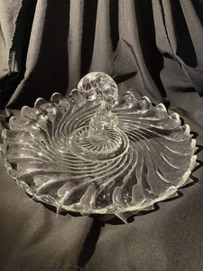 Vintage Fostoria Depression Glass Colony Center Handle Serving Plate (BOX 18) - Picture 1 of 8