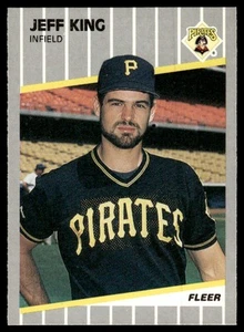 1989 Fleer Update Jeff King Pittsburgh Pirates #U-114 - Picture 1 of 2