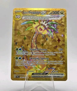 Alolan Exeggutor ex 248/191 Sv08: Surging Sparks Holo Pokémon TCG Card Gold  - Picture 1 of 2