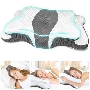 Memory Foam Pillows, Cervical Pillow for Neck and Shoulder Pain Relief, Ergon... - Picture 1 of 6