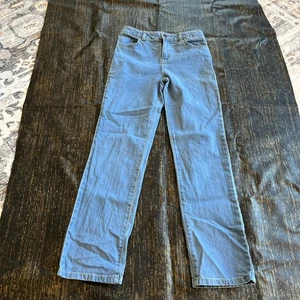 Cat And Jack girls Lightwash Stretch Straight Jeans Size 14 - Picture 1 of 5