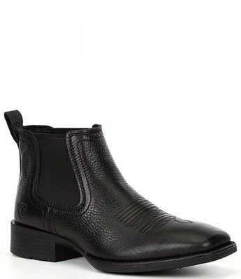 *NUEVO* Botas de cuero Ariat Booker Ultra Western para hombre, negras Foto 1 de 4