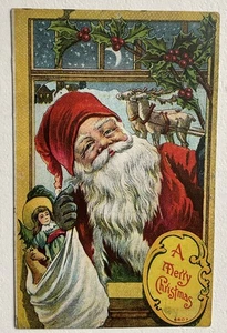 A Merry Christmas Santa Clause Postcard #3 - Photo 1/2