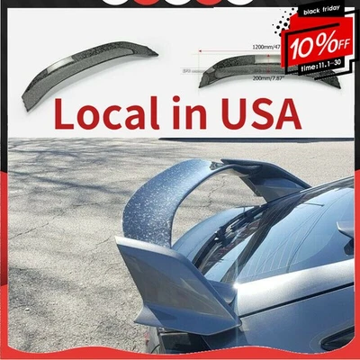 Alerón trasero de carbono forjado para Honda Civic FK8 hatchback hoja media moldura Foto 1 de 4