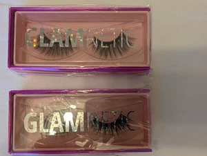 2 x Glamnetic Lashes VIP Magnetic Eyelashes Long Round Faux 2 Pair Buy More Save - Picture 1 of 5