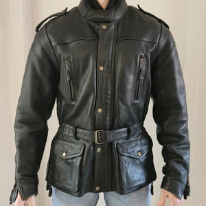 Hochwertige Lederjacke Motorradjacke L 52 Herren Schwer Vintage - Bild 1 von 3