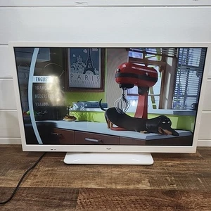 Bush 24" White Smart TV ELED24HDSDVDWA Built in DVD Player HDMI - No Remote - Picture 1 of 7