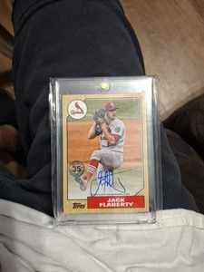 2022 Topps Series 2 1987 Topps Baseball Auto Jack Flaherty #87BA-JF Auto - Picture 1 of 2