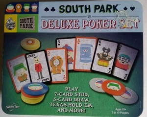 South Park Deluxe Poker Set 2004 Rare set in Tin - Vintage • - Picture 1 of 3