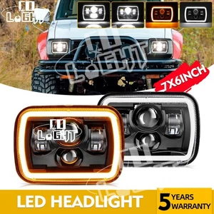 2x 5x7" 7x6" LED Headlights Hi/Lo DRL For Toyota Pickup 1982-1995 4Runner Tacoma - Picture 1 of 17