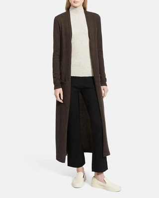 Cardigã maxi Theory Torina Cashmere novo sem etiquetas US$ 425 em composto M - Imagem 1 de 4