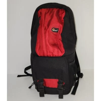 LOWEPRO Fastpack 100 DSLR Digital Camera Backpack Bag Red Black Photographer - Image 1 of 4
