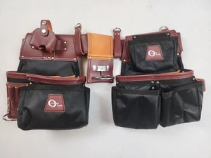 Leather & Nylon  Carpenter Tool Belt | Electrician Tool Bag | Tool Pouch - Picture 1 of 8
