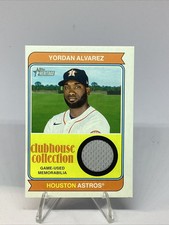 Yordan Alvarez 2023 Topps Heritage Game-Used Clubhouse Collection Relic #CCR-YA
