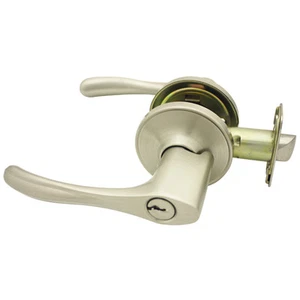 Cosmas 30 Series Satin Nickel Keyed Entry Door Lever Knob Lock - DL30-SN - Picture 1 of 1