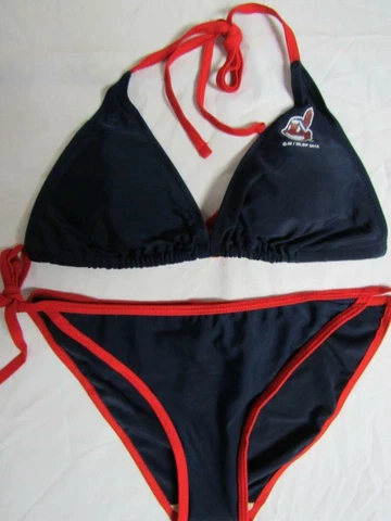 Cleveland Indians Womens Small thru X-Large Screened Bikini Swimsuit C1 642 Cover