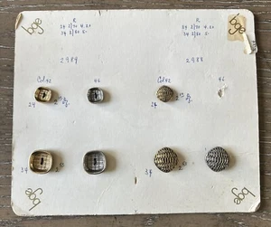 Vintage B Blumenthal & Co LaMode Buttons Salesman Sample Card 8x7 #934 - Picture 1 of 4
