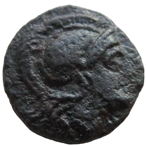 REYES DE TRACIA. AE 14. LYSIMACHOS, 305-281 A.C. ATENA/LEÓN REVERSO. - Imagen 1 de 3