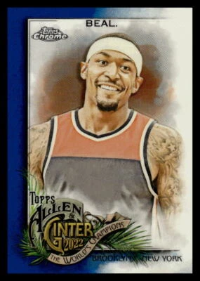 2022 Topps ALLEN & GINTER CHROME BRADLEY BEAL BLUE REFRACTOR 26/150 #222 - Image 1 of 2