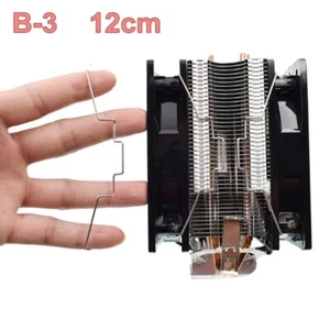 2 PCS Dissipate Heat Clip Clamp Computer CPU Cooling Fan Clips Stainless Steel - Picture 1 of 13