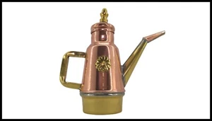 Oliera in rame e ottone con manico da cucina casa ristorante pizzeria 1/4 250 ml - Picture 1 of 4