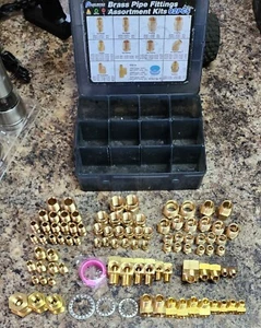 Ailbiuko Brass 91 pc Pipe Fitting Assortment - Picture 1 of 3