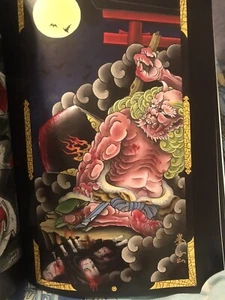 Japanese Ghost Stories Tattoo Art Book Yokai Yurei Oni Demons Horimasa Horimouja - Picture 1 of 12