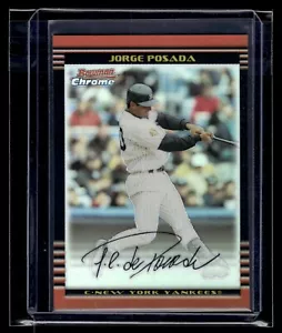 2002 Bowman Chrome Refractor #20 Jorge Posada 468/500 Yankees - Picture 1 of 2