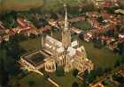 Postcard Continental Salisbury Cathedral Wiltshire Aerial View Chapter House