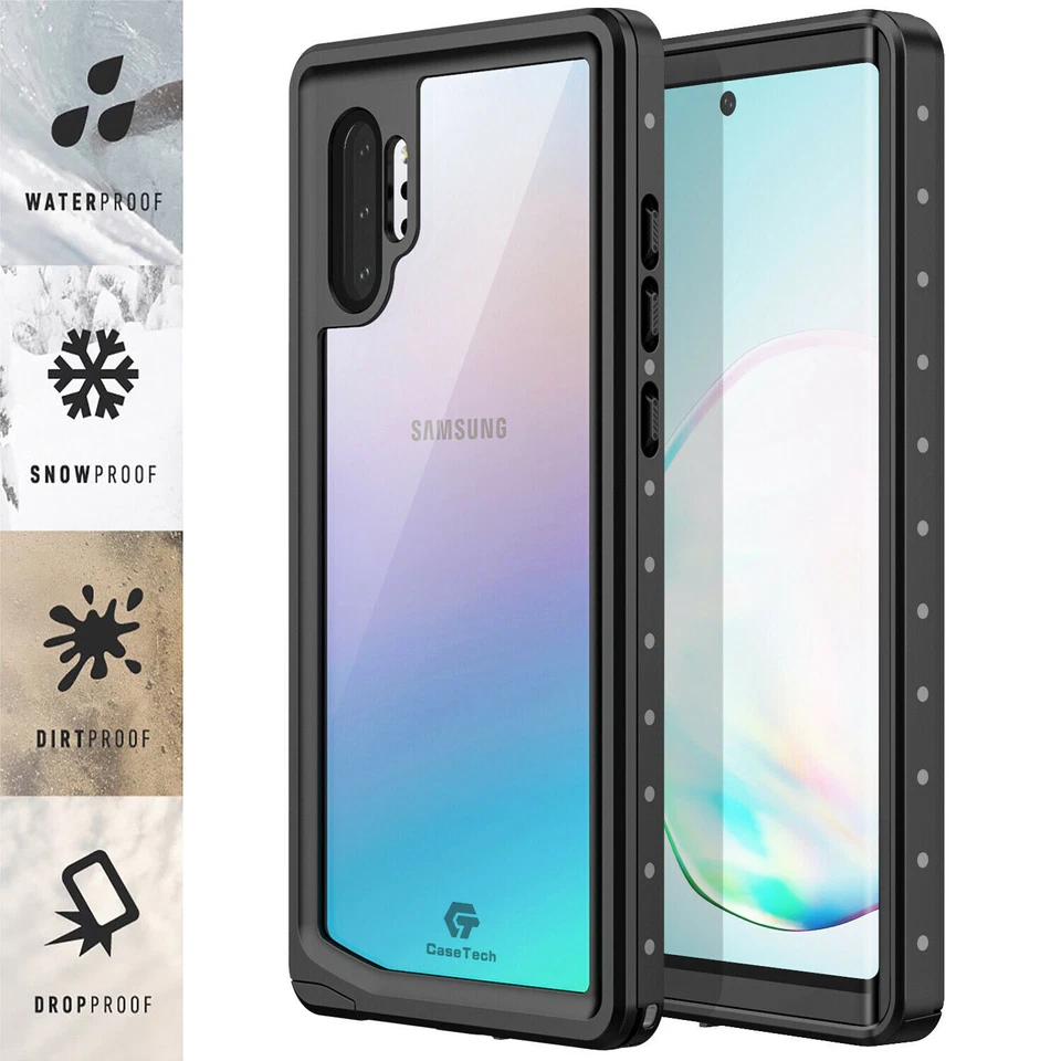 Capa impermeável Samsung Galaxy Note 10/10+ Plus com protetor de tela - Imagem 1 de 4