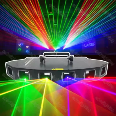 6 Eye Laser RGB Dj Disco Club Bar Event Stage Laser Light Concert Party KTV Show - Image 1 of 4