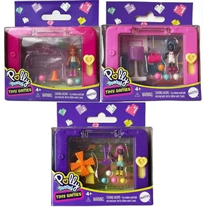 Mini golf Polly Pockets Mattel pequeños juegos deportivos llenos de agua fútbol baloncesto - Imagen 1 de 11