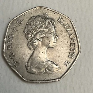 United Kingdom GREAT BRITAIN 50 PENCE 1973 Inventory 331 - Bild 1 von 4