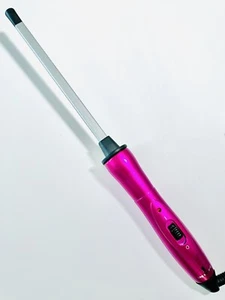 Lee Stafford Chopstick Tong Pink Heat Hair Iron Curler Pink No Glove US A Plug - Picture 1 of 5