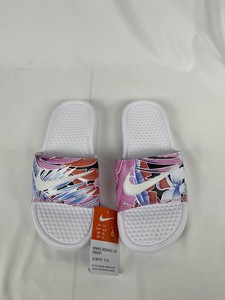 nike slides flower