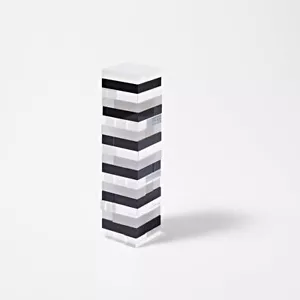 Sunnylife Limited Edition Whiskey Noir Lucite Jumbling Tower - Bild 1 von 4