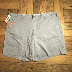 Dockers Supreme Flex Ultimate Shorts Mens 48W 9" Security Pocket Gray $60 NEW! - Picture 1 of 9