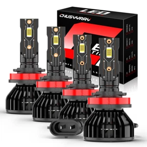4* H11 H9 LED Bulbs For Nissan Altima High Low Beam Headlight Combo 6000K - Picture 1 of 14