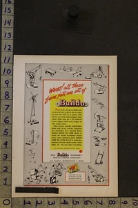 1946 TOY AD BUILDO MECHANICAL CONSTRUCTION METAL ELECTRIC MOTOR MINNEAPOLIS TB95 - Picture 1 of 1