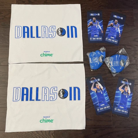 dallas mavericks playoffs bundle Commemorative Ticket Mask Towel Cover
