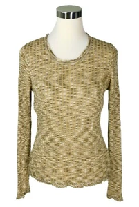 JH Collectibles Womens Long Sleeve Tan Beige Pullover Sweater Size Petite Medium - Picture 1 of 5