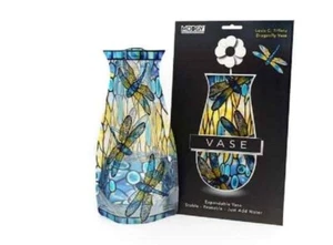 Louis C. Tiffany Dragonfly Large Decorative Vase By Modgy - Picture 1 of 3
