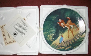 Plato de coleccionista BAMBI'S Morning Greetings 1992 4ª edición - Imagen 1 de 1
