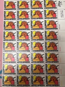 Scott #1723-24, 13c Energy Conservation - sheet of 32 - Picture 1 of 5