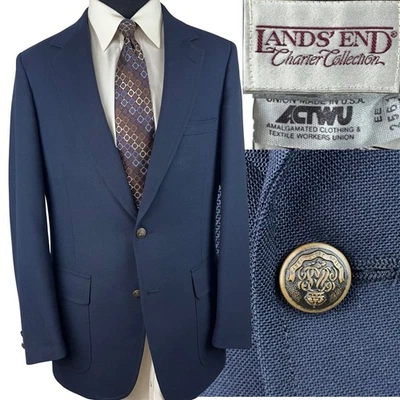 Vintage Land’s End Navy Blazer 40L ACTWU  - Image 1 of 4