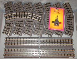 Riel tubular MTH RealTrax O-31 vía ovalada ~31" x 51" con bloqueo MTH O/027 ga. - Imagen 1 de 9