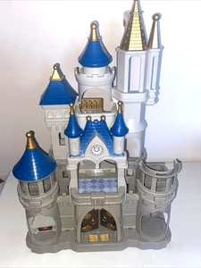 Raro Grande Disney World Castello di Cenerentola Playset Giocattolo Fuochi d'artificio Suoni Funziona - Foto 1 di 20